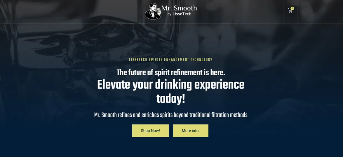 Mr Smooth by LisseTech website design